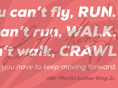 I feel like MLK would appreciate pink... color colors design font graphic graphic design graphics pink quote type typography vector