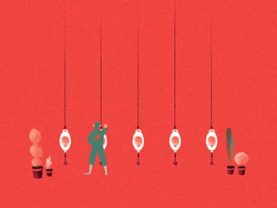 Break 4 break giovanna giuliano illustration people plants wc workers