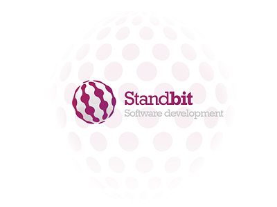 Standbit Logo design ball bit brand branding circle design development earth logo software