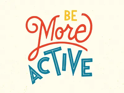 Be More handlettering resolution sans script typography unused