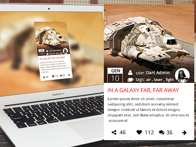 Single Box Blog post preview single ux web design