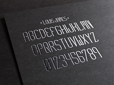 Louis James - Typeface adobe illustrator font graphic design lettering typography