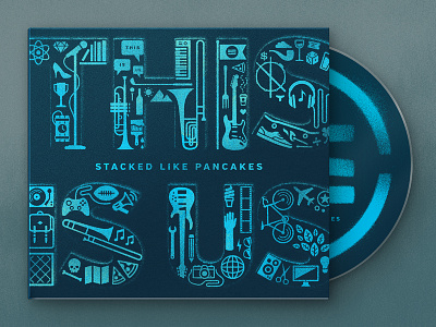 This Is Us Album Art album art digipak disc icons illustration instruments lifestyle music painted ska spray warped