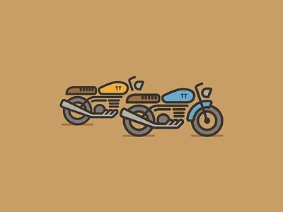 TT Bikes bike cafe icon motorbike race racer rebound tt