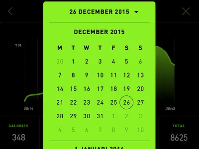 Dailyui027 Dropdown calendar dailyui dailyui027 din dropdown
