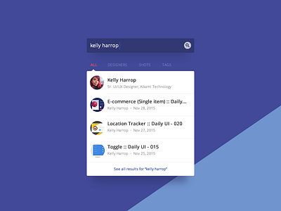Search :: Daily UI - 022 022 daily dribbble dropdown filter search ui