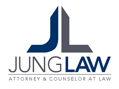 Jung Law Logo attorney law firm logo lawyer legal