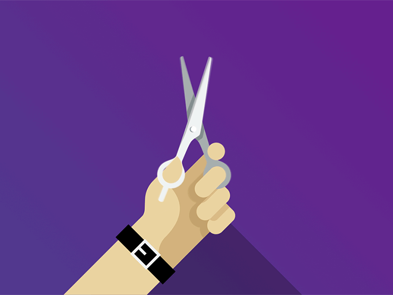 chik-chik ae ai animation barber flat gif scissors style vector