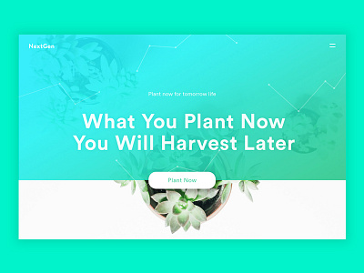 Plant Today Header apps big text go green header landing page life plant web apps web design website