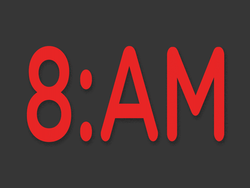 An animation to get psyched about early risers. animation cartoon dank early gif gradient illustration morning typography wacky