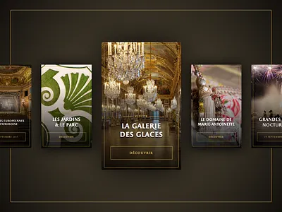 Versailles Re-design cards chateau concept paris redesign versailles web design