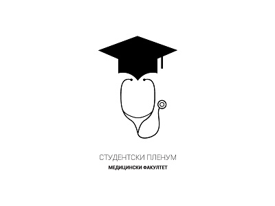 Student's Plenum - Faculty Of Medicine cyrillic faculty grad hat medical faculty medicine plenum stethoscope student cap student hat students students plenum