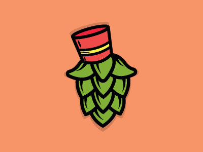 Bell Hop beer craft beer graphic design hops illustration