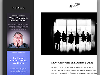 Blog Sidebar Idea articles blog idea sidebar ux