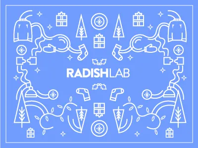 Radish Lab Winter hats holidays illustrations lights socks trees winter