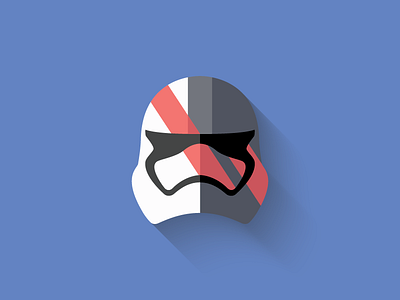 Captain Phasma Flat Design Icon captain phasma character design first order flat design force awakens icon icon design long shadow design star wars