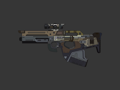 MIDA Multi-Tool destiny gun illustration line mida rifle scout tool weapon