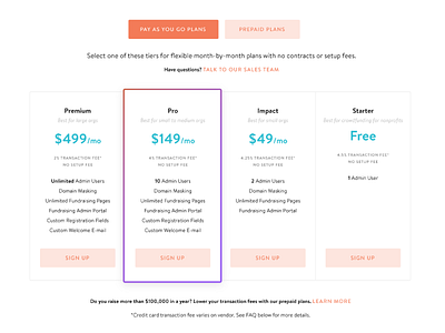 CV Pricing Table blue causevox gradient jtgrauke orange pricing pricing table purple ui ux