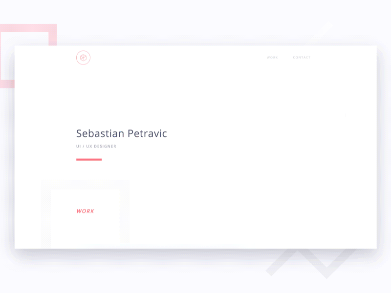 Portfolio Parallax clean modern parallax portfolio shapes ui ux website