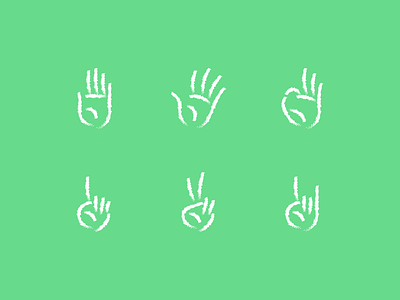 hands chalk icons illustration illustrator line vector