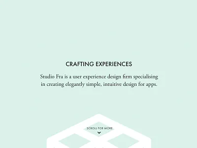 Studio Fra Website clean minimalism portfolio web design website