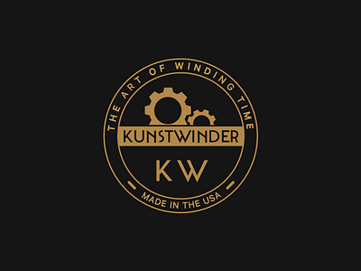 Kunstwinder Logo badge hipster kunstwinder logo mechanical watch winder watches