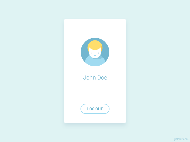 Login / Logout animation login logout mobile ui ux