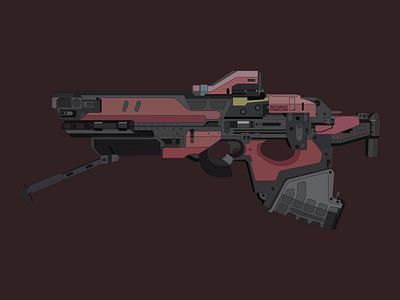 Treads Upon Stars destiny flat illustration rifle scout stars treads upon vector weapon