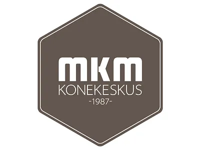 MKM logo brown hexagon logo