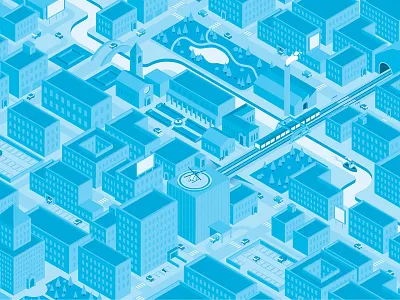 TIM Tag / Map 3d city design flat isometric logo lowpoly map packaging tag tim tracking