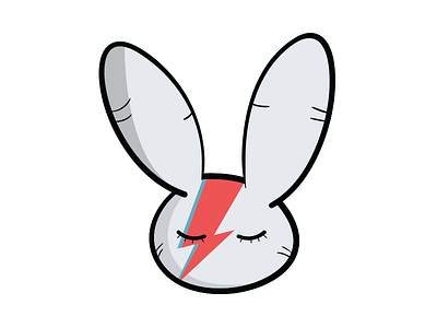 Bowie bowie cartoon davidbowie illustration rabbit