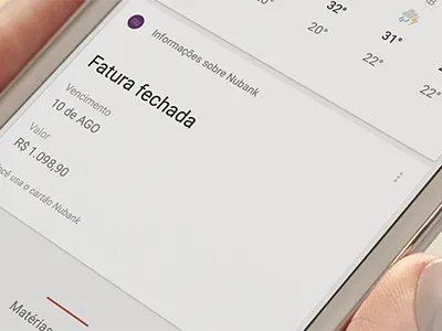 Google Now Card bank card credit finance fintech google now nubank