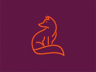 Fox animal brand fox icon identity line logo logo symbol logodesign