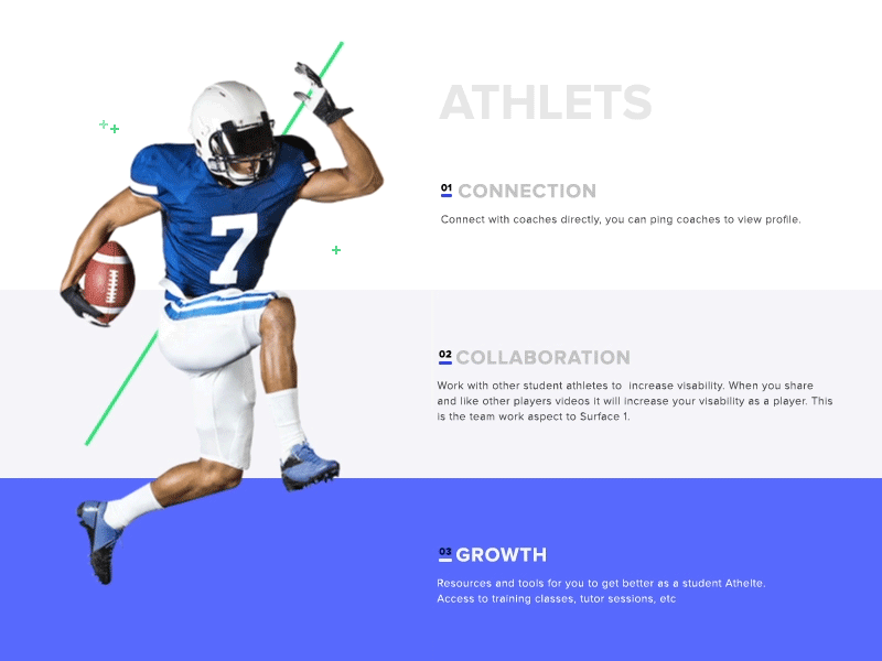 Athlet animation animation athlet free freebie gif landing psd responsive sketch sport web website