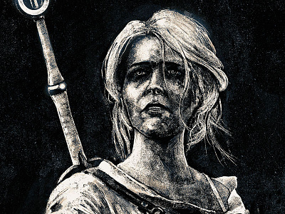 Ciri portrait character digital art game ilustration portrait witcher