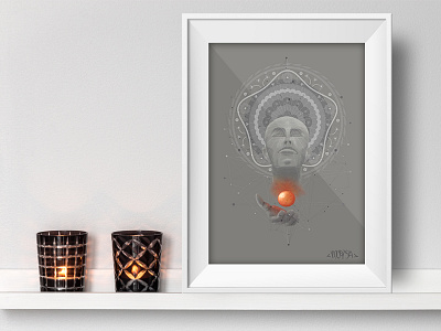 The Spark art digital illustration mandala mexico mixed media mockup namaste spirit spiritual vector yoga