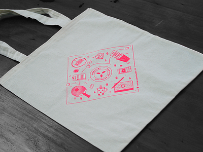 OmbuLabs Totebag branding illustration silk screen tote bag