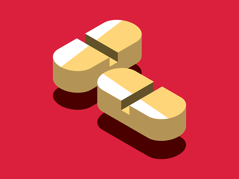 Don’t Stress editorial icons illsutration isometric twoem