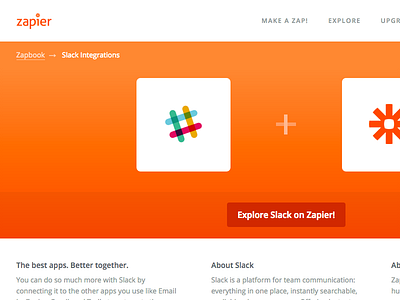 One App Page apps explore integration zapier