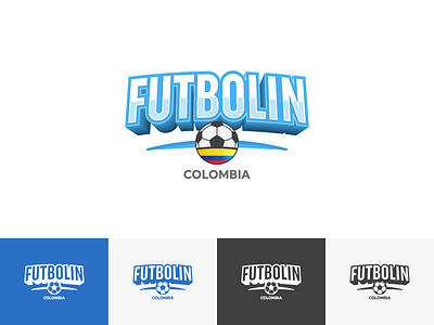 Futbolin Logo v1 ball brand branding identity logo logotype mark soccer sports vector