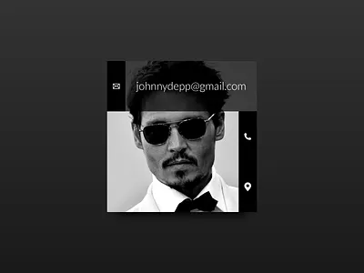 Day 047 - Contact Card card contact dailyui day047 day47 ui user interface