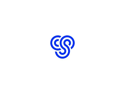 Final Logomark blue brand branding c circles cs logo logomark s simple