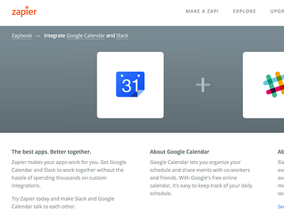 Two App Page apps explore integration zapier