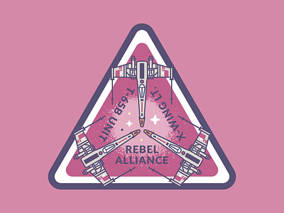 X Wings badge space star wars