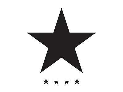 Otto Blackstar advertising black bowie branding david graphic design graphics hijack logo music star subvertising