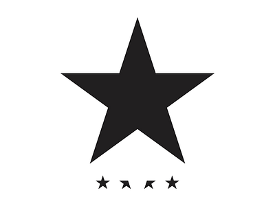 Otto Blackstar advertising black bowie branding david graphic design graphics hijack logo music star subvertising