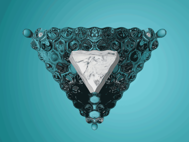 M A R B L E • T E T R A • M E L T 3d animation cinema4d crystal experimental kaleidoscope platonic solid water