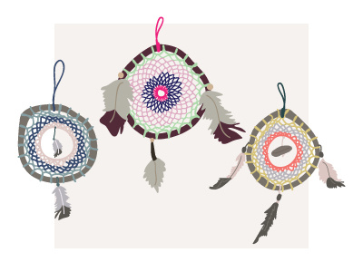 Dreamcatcher adobe art bamboo craft dreamcatcher handmade illustration mexico tulum wacom