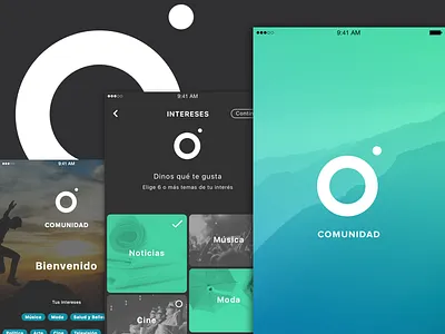 Comunidad app community design social ui ux