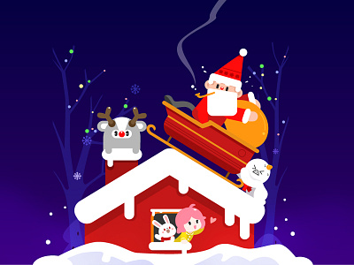 Christmas Mistakes christmas funny graphic illustration saint claus splash screen vector winter
